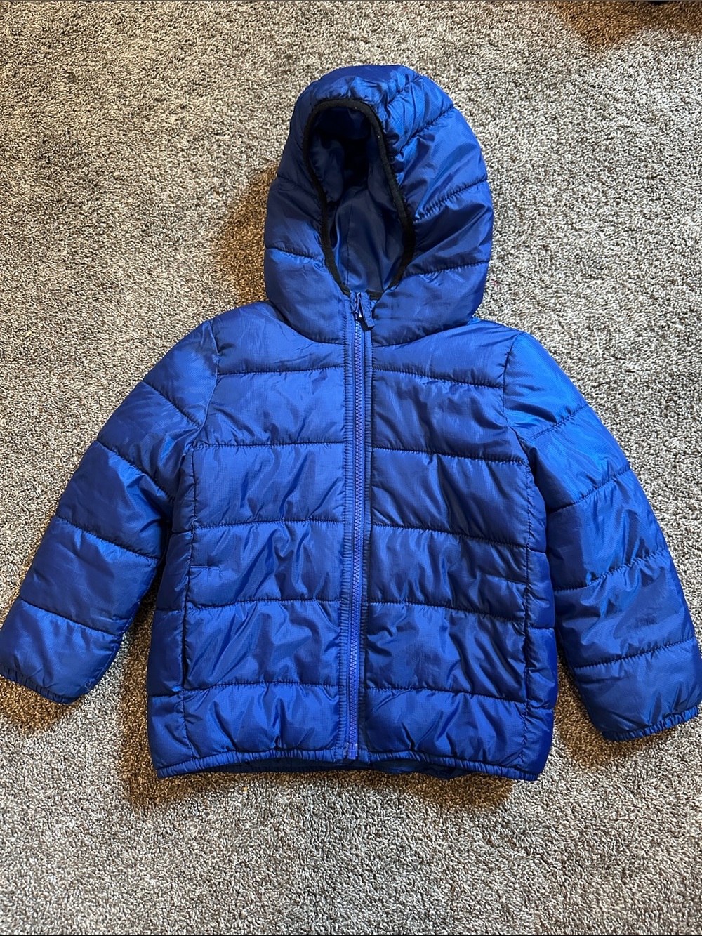 The Children's Place Royal Blue Hooded Puffer Jacket